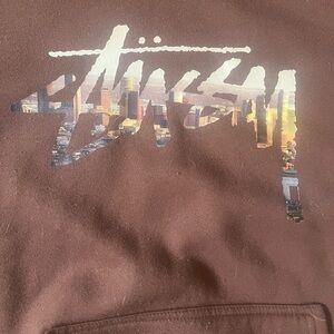 Stussy Brown Hoodie for MEN WOMEN